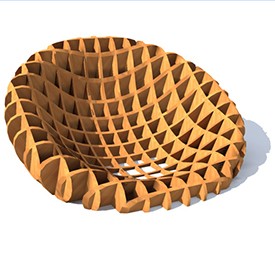 Wooden Armchair 3D Object | FREE Artlantis Objects Download